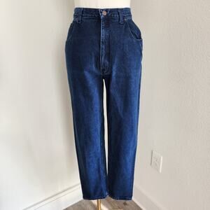 Vintage Northern Reflections Dark Wash High Waisted Mom Jeans Taper Leg Jeans 8